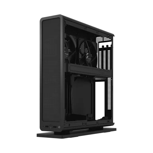 Case Fractal Design Ridge Black mITX PCIe 4.0 (FD-C-RID1N-11) – Thiết Kế Slim Nhỏ Gọn | Hỗ Trợ GPU Hiệu Năng Cao